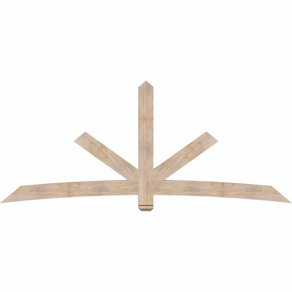 Ekena Millwork Alberta Smooth Timber Gable Bracket, Douglas Fir, 108"W x 45"H x 3 1/2"D x 5 1/2"F, 10/12 Pitch GBW108X45X0406ALB00SDF - main